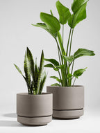 Large Plant Pot with Saucer Ceramic
