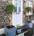 Large Plant Pots Square Planter Reinforced Stone (1 Pack)
