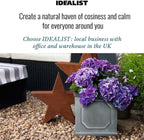 Large Plant Pots Square Planter Reinforced Stone (1 Pack)