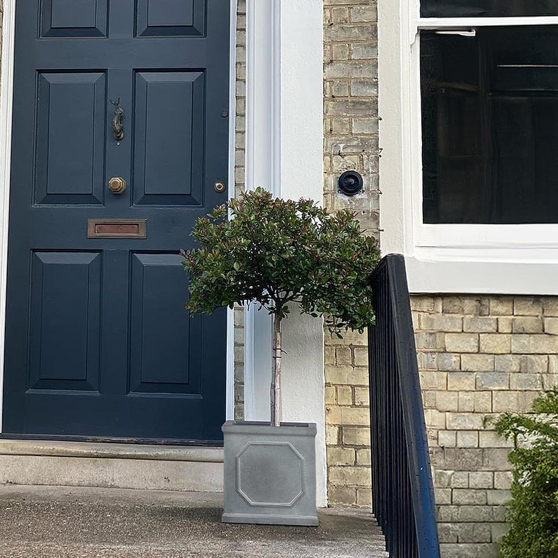 Large Plant Pots Square Planter Reinforced Stone (1 Pack)