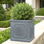 Large Plant Pots Square Planter Reinforced Stone (1 Pack)