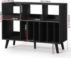 Large Record Player Stand Turntable with Storage Vinyl