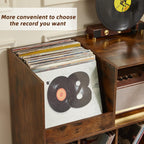 Large Record Player Stand Turntable with Storage Vinyl