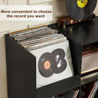 Large Record Player Stand Turntable with Storage Vinyl