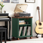 Large Record Player Stand with Vinyl Storage 24