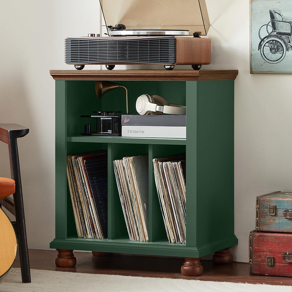 Large Record Player Stand with Vinyl Storage 24