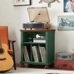 Large Record Player Stand with Vinyl Storage 24