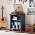 Large Record Player Stand with Vinyl Storage 24