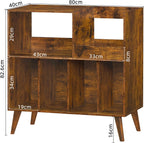 Large Record Stand with Storage and Shelf Vinyl
