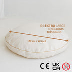 Large Round Floor Cushion Pillow for Kids Cotton