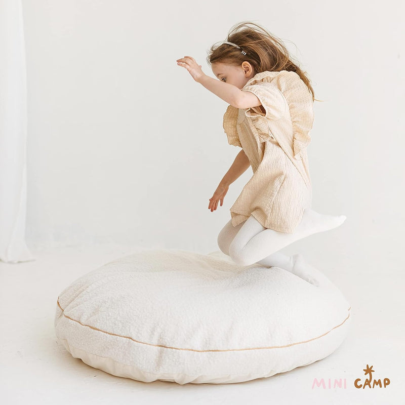 Large Round Floor Cushion Pillow for Kids Cotton