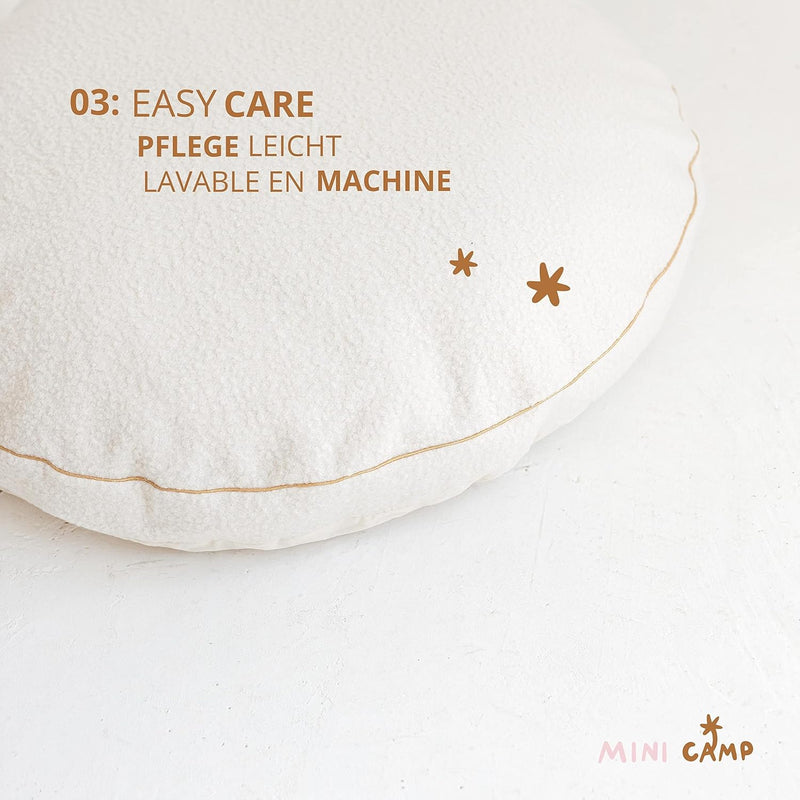 Large Round Floor Cushion Pillow for Kids Cotton