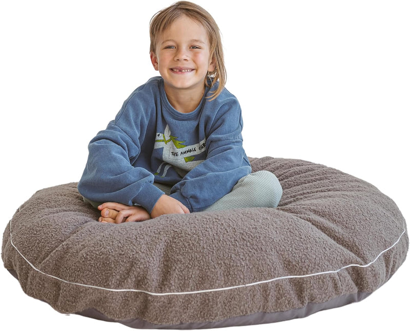 Large Round Floor Cushion Pillow for Kids Cotton