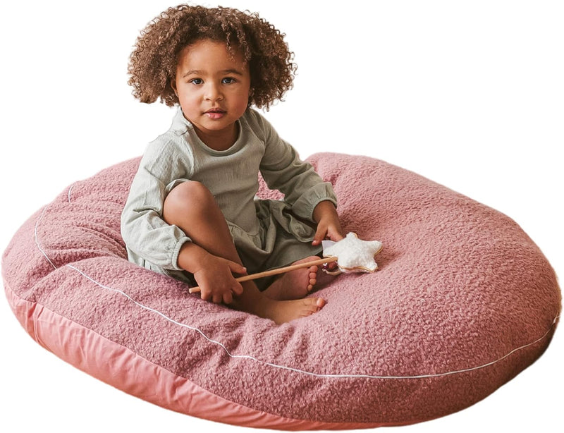 Large Round Floor Cushion Pillow for Kids Cotton