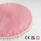 Large Round Floor Cushion Pillow for Kids Cotton