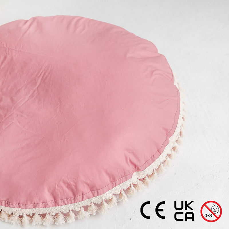 Large Round Floor Cushion Pillow for Kids Cotton