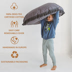 Large Round Floor Cushion Pillow for Kids Cotton