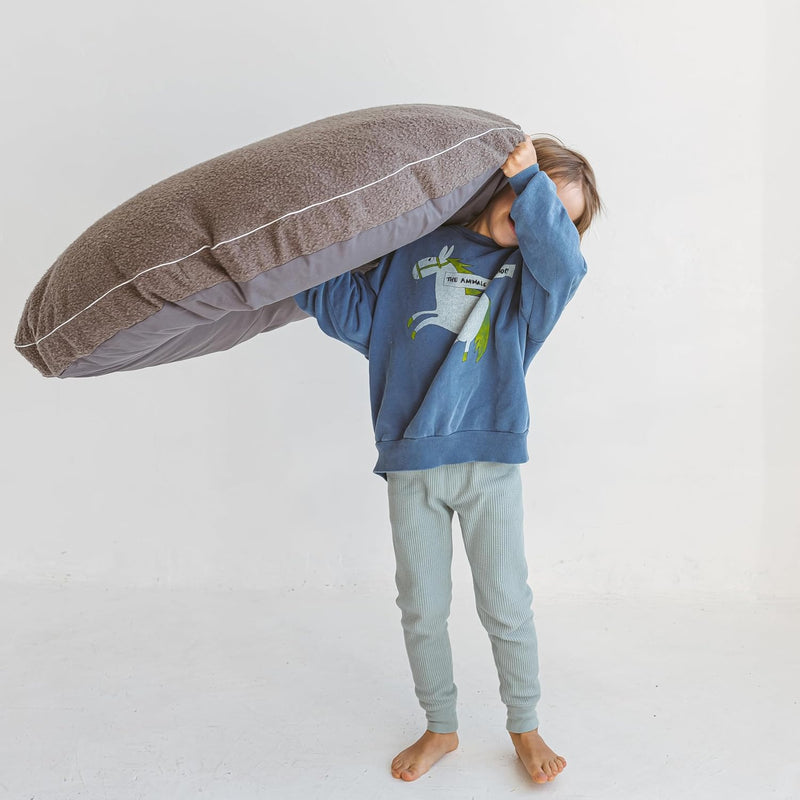 Large Round Floor Cushion Pillow for Kids Cotton