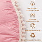 Large Round Floor Cushion Pillow for Kids Cotton