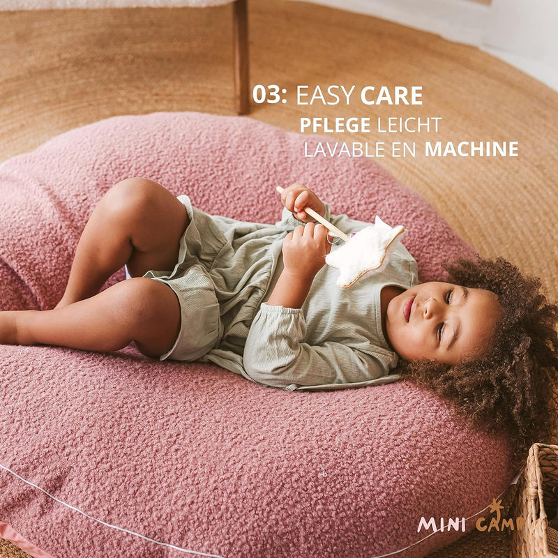 Large Round Floor Cushion Pillow for Kids Cotton