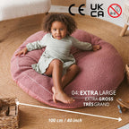 Large Round Floor Cushion Pillow for Kids Cotton