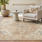 Large Rug Boho Sage Washable Non-Slip Vintage