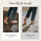 Large Rug Heritage Washable Non-Slip Vintage Boho