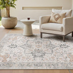 Large Rug Heritage Washable Non-Slip Vintage Boho