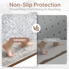 Large Rug Heritage Washable Non-Slip Vintage Boho