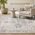 Large Rug Heritage Washable Non-Slip Vintage Boho