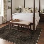 Large Rug Heritage Washable Non-Slip Vintage Boho