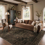 Large Rug Heritage Washable Non-Slip Vintage Boho