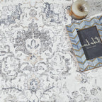 Large Rug Washable Floral Non Slip Lightweight