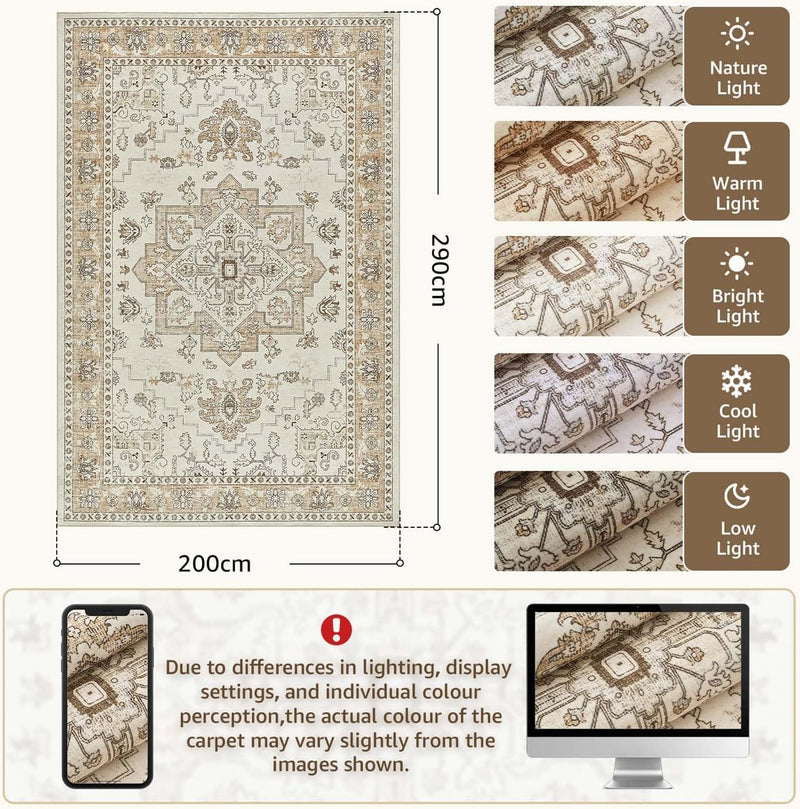 Taupe Door Mat Vintage Cashmere Feel Pile
