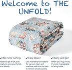 Large Rug Washable Floral Non Slip Lightweight