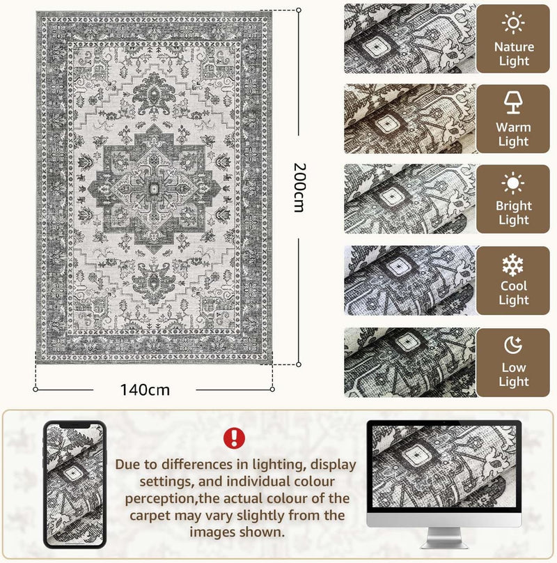 Taupe Door Mat Vintage Cashmere Feel Pile