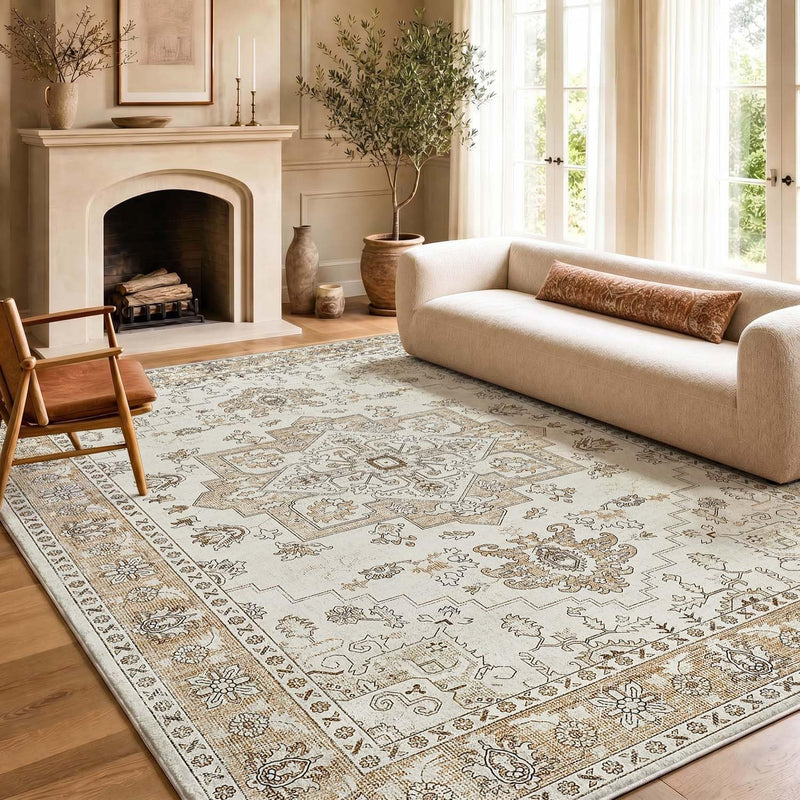 Taupe Door Mat Vintage Cashmere Feel Pile