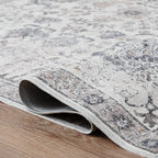 Large Rug Washable Floral Non Slip Lightweight