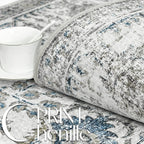 Large Rug Washable Floral Non Slip Lightweight