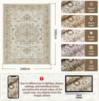 Taupe Door Mat Vintage Cashmere Feel Pile