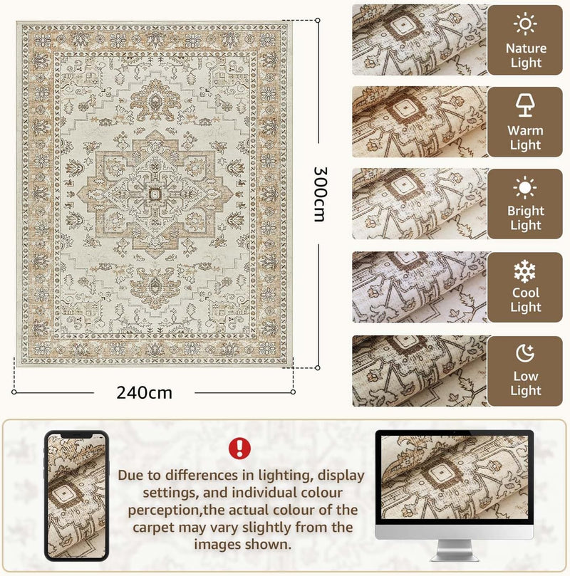 Taupe Door Mat Vintage Cashmere Feel Pile