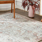 Large Rug Washable Floral Non Slip Lightweight