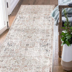 Large Rug Washable Floral Non Slip Lightweight