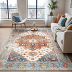 Vintage Runner Washable Non-Slip Carpet Bedroom