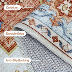 Vintage Runner Washable Non-Slip Carpet Bedroom