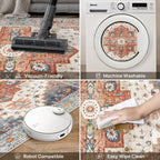 Vintage Runner Washable Non-Slip Carpet Bedroom