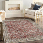 Large Rug Washable Vintage Traditional Distressed