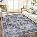 Large Rug Washable Vintage Traditional Distressed