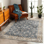 Large Rug Washable Vintage Traditional Distressed