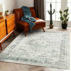 Large Rug Washable Vintage Traditional Distressed